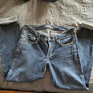 American eagle outfitters size 10 long skinny super stretch jeans